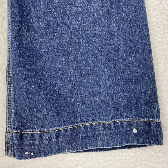 Vtg Abercrombie & Fitch Jeans Womens Size 4 Blue Low Rise Flare Y2K Patch Pocket - Picture 5 of 13